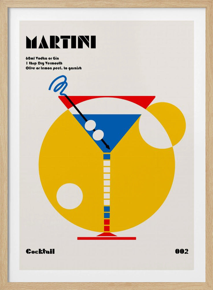 Martini Bauhaus Cocktail | Poster