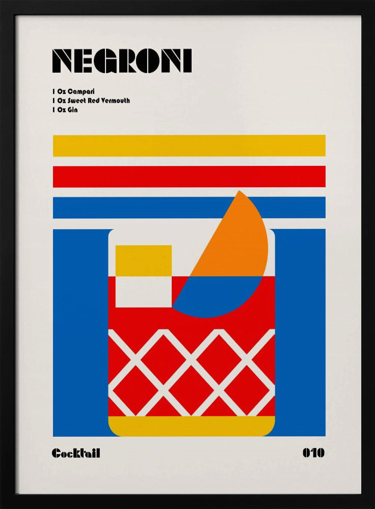 Negroni Bauhaus Cocktail | Poster