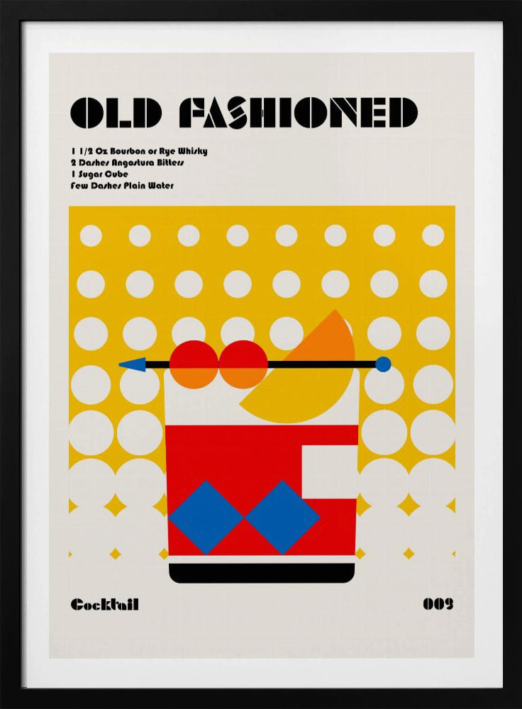 Old Fashioned Bauhaus Cocktail | Poster