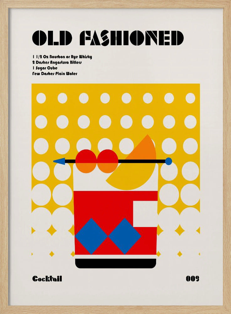 Old Fashioned Bauhaus Cocktail | Poster