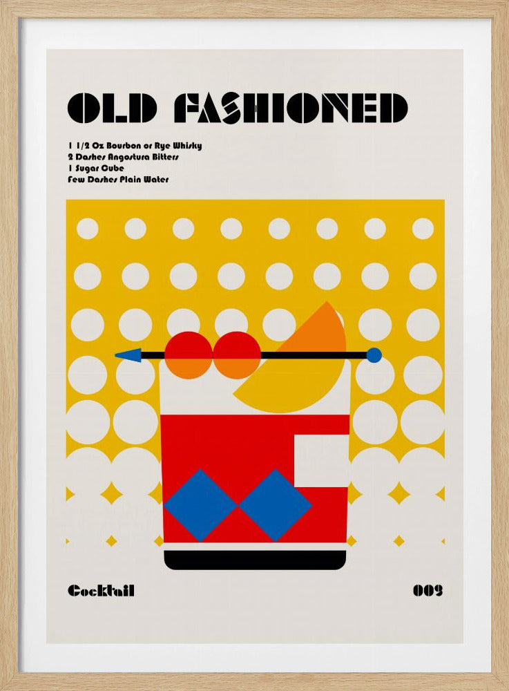 Old Fashioned Bauhaus Cocktail | Poster