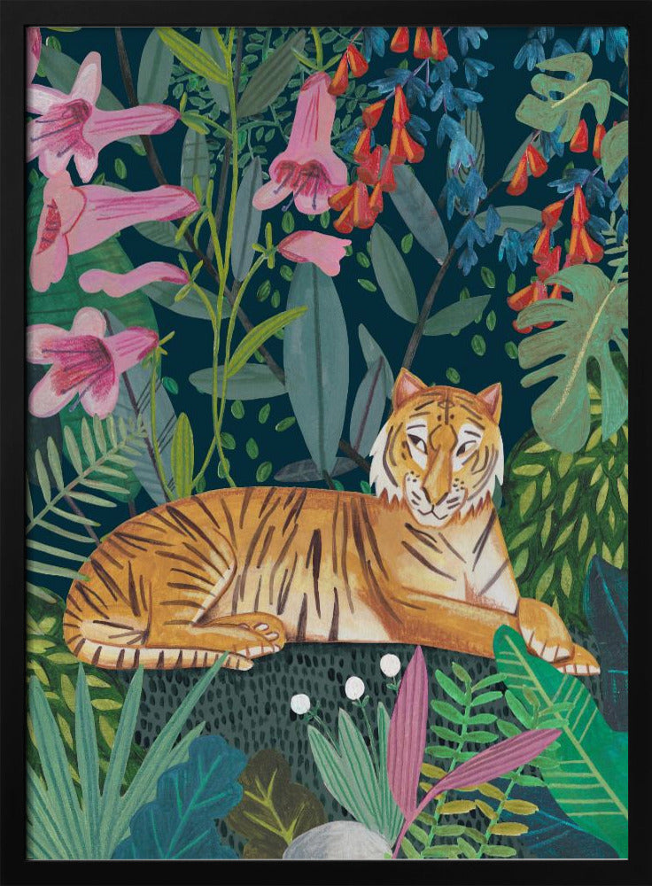 Tiger in the jungle | Poster