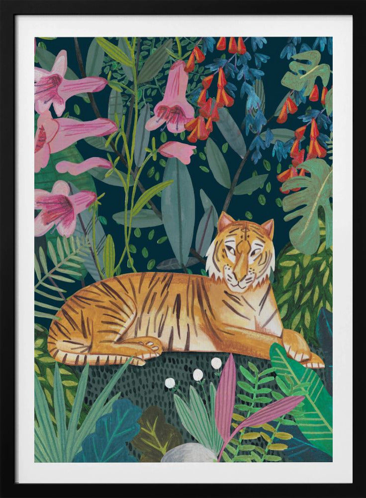 Tiger in the jungle | Poster