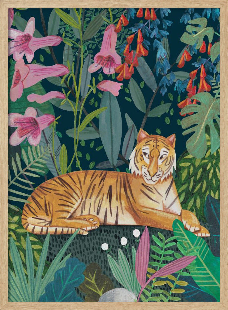 Tiger in the jungle | Poster