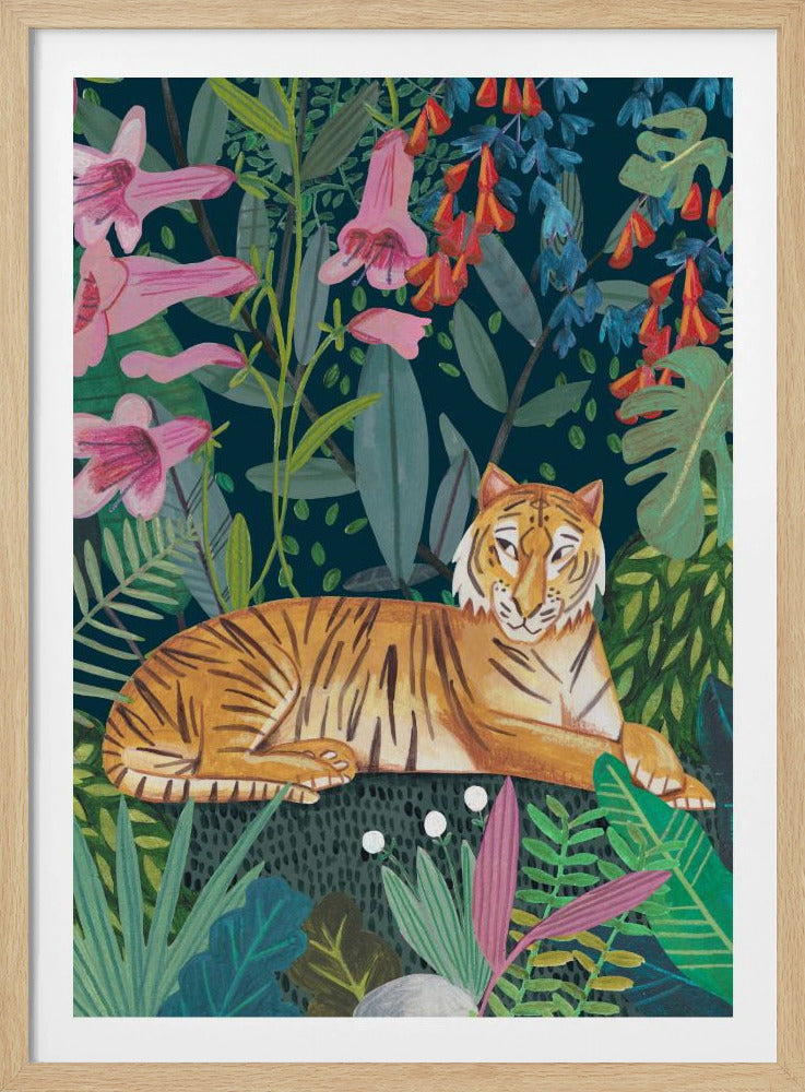 Tiger in the jungle | Poster