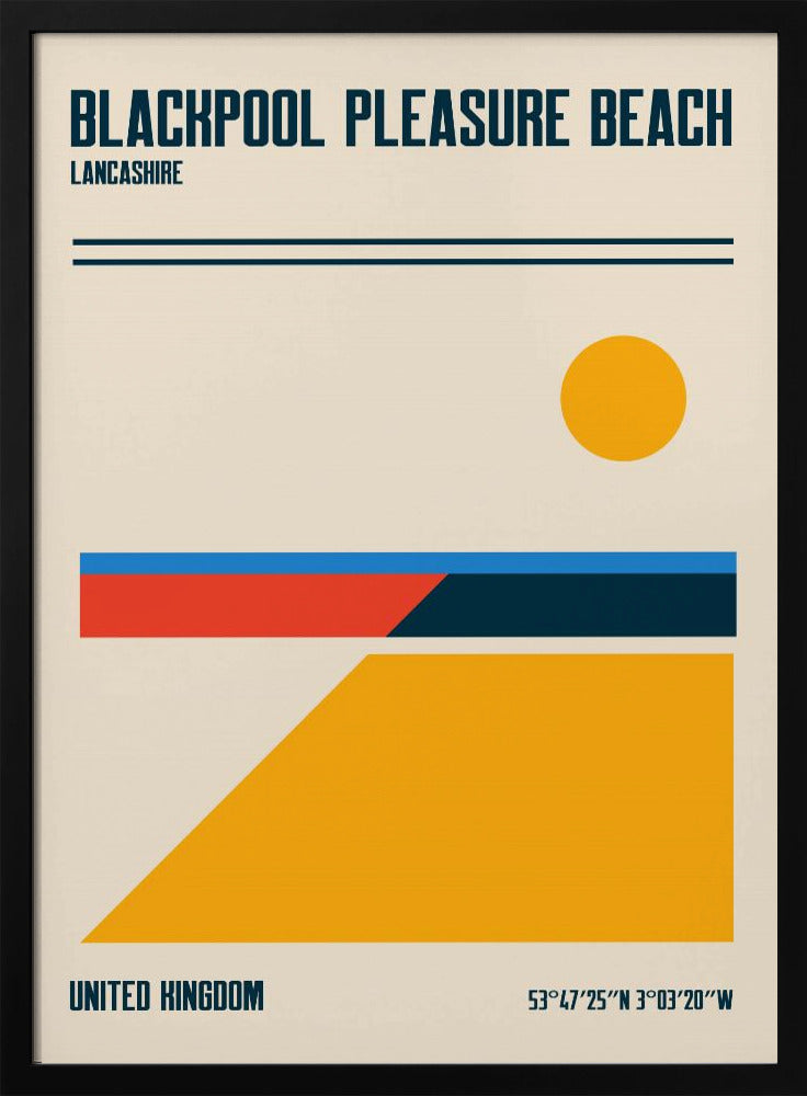 Blackpool Pleasure Beach Travel Poster | Poster