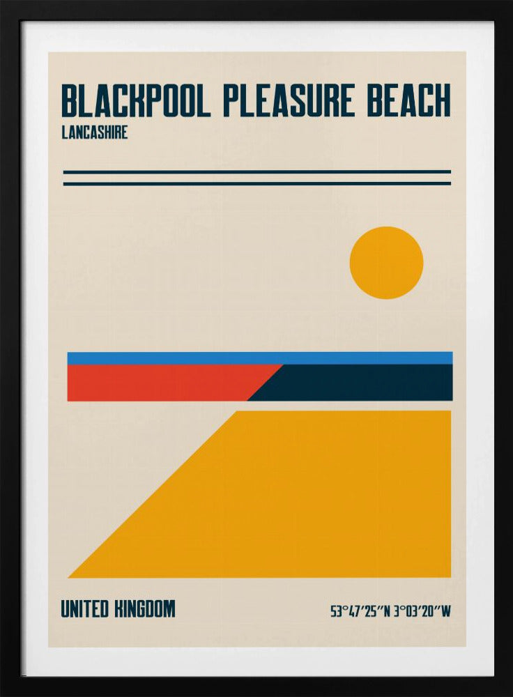 Blackpool Pleasure Beach Travel Poster | Poster