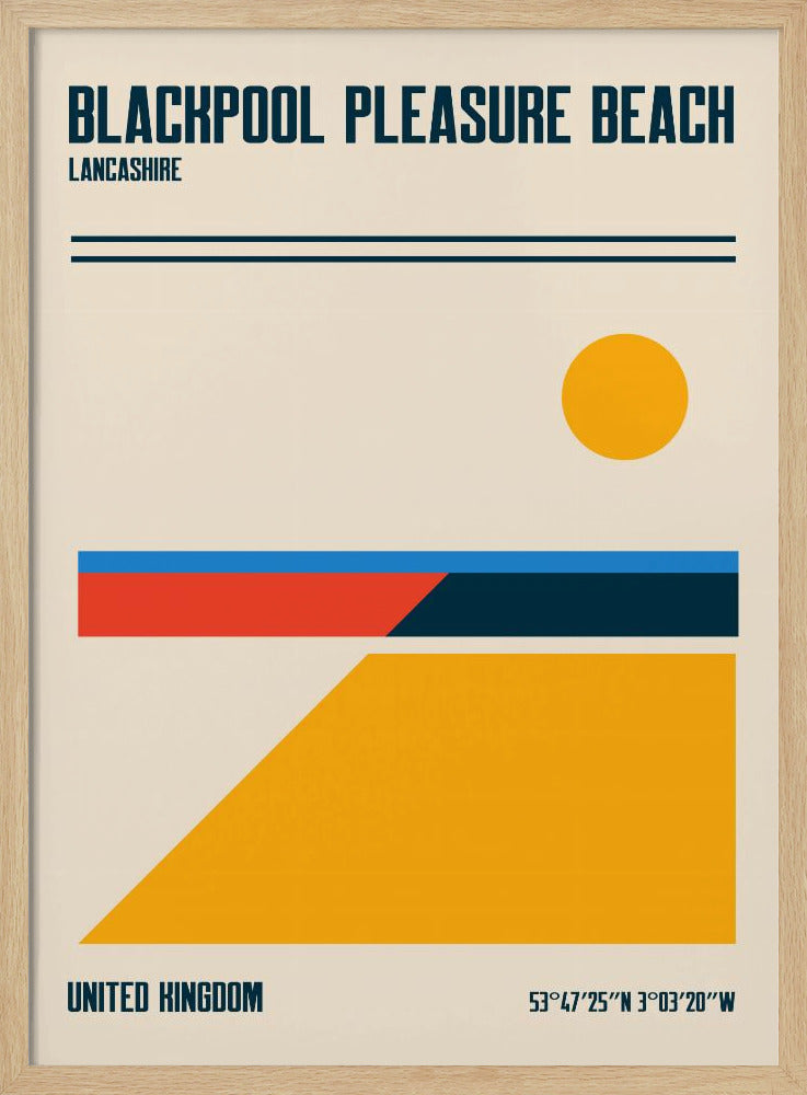 Blackpool Pleasure Beach Travel Poster | Poster