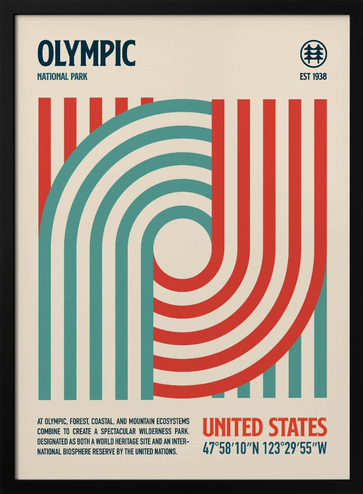 Olympic National Park Travel Poster | Poster