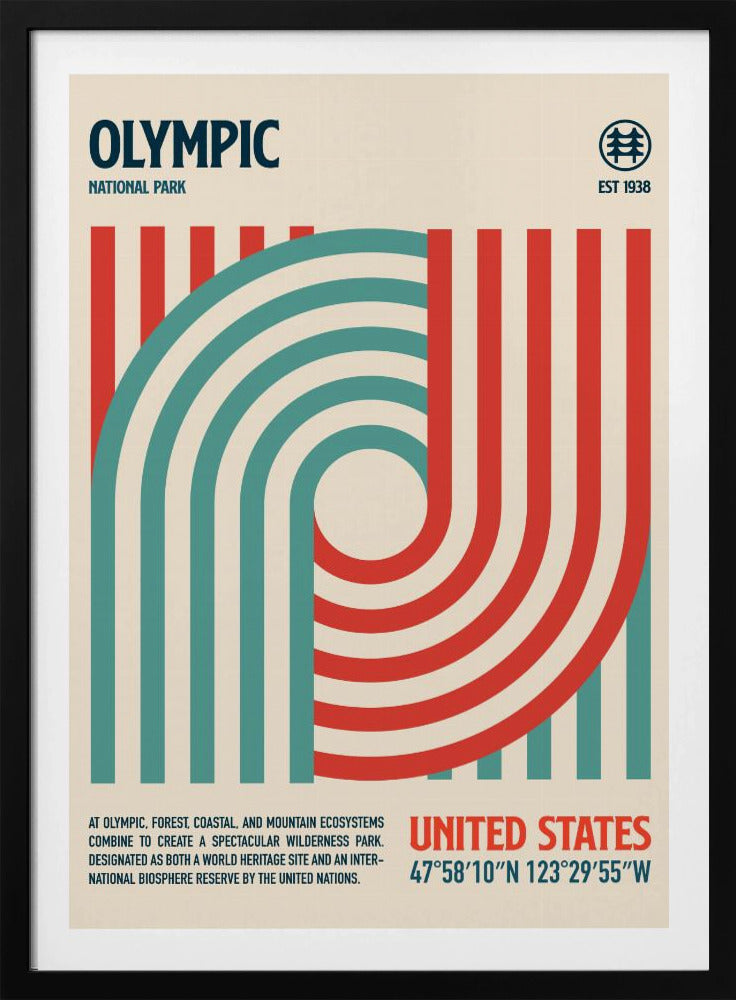 Olympic National Park Travel Poster | Poster