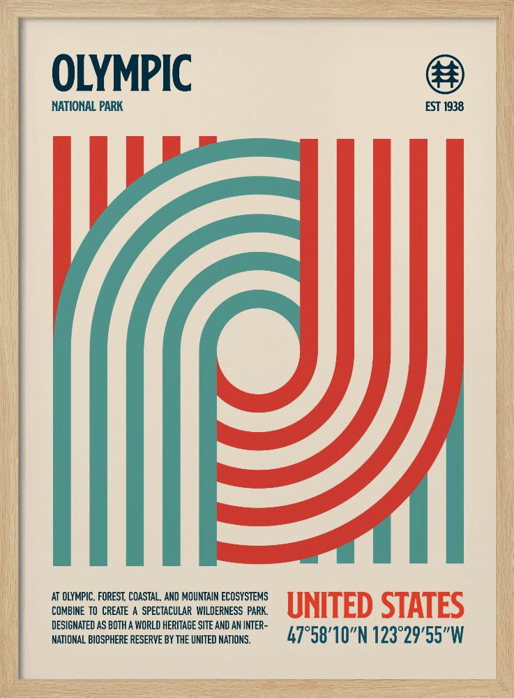 Olympic National Park Travel Poster | Poster