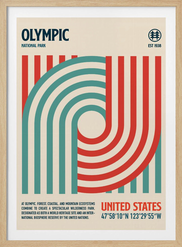 Olympic National Park Travel Poster | Poster