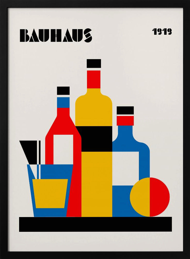 Bauhaus Wine Print | Poster