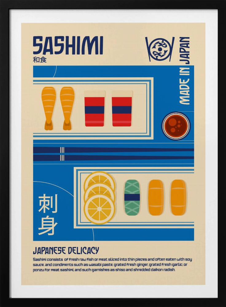 Sashimi Japanese Food Print | Poster