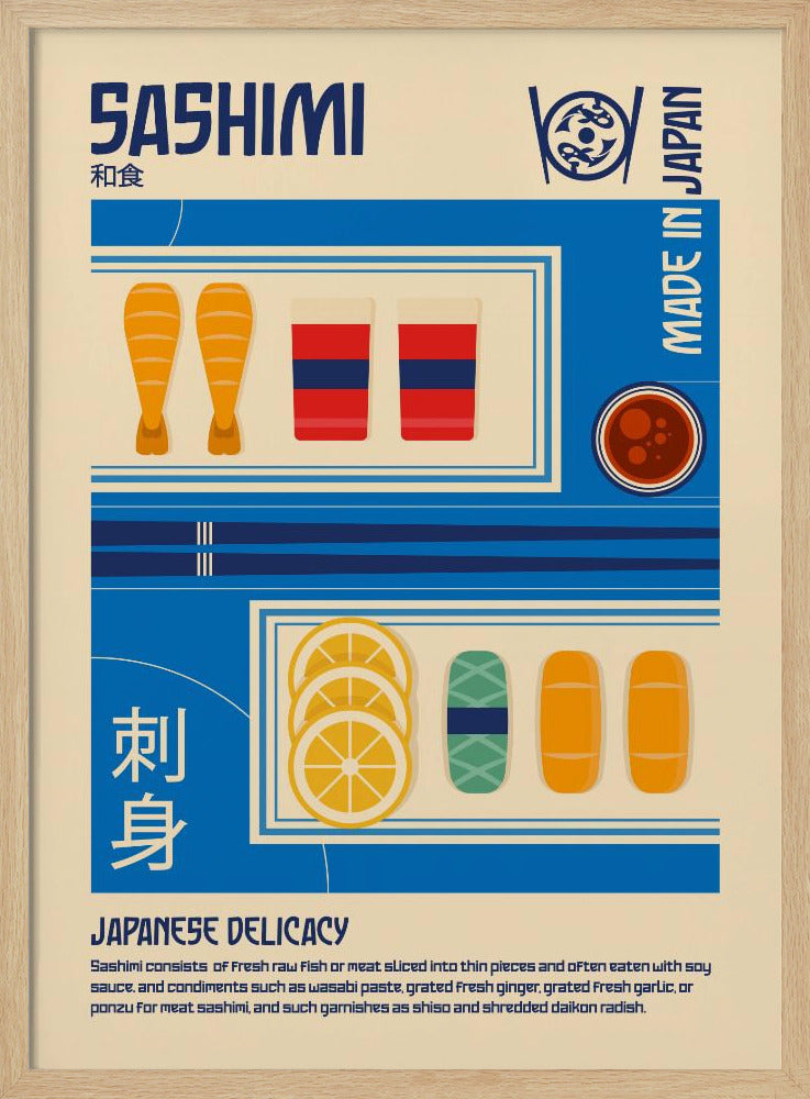 Sashimi Japanese Food Print | Poster