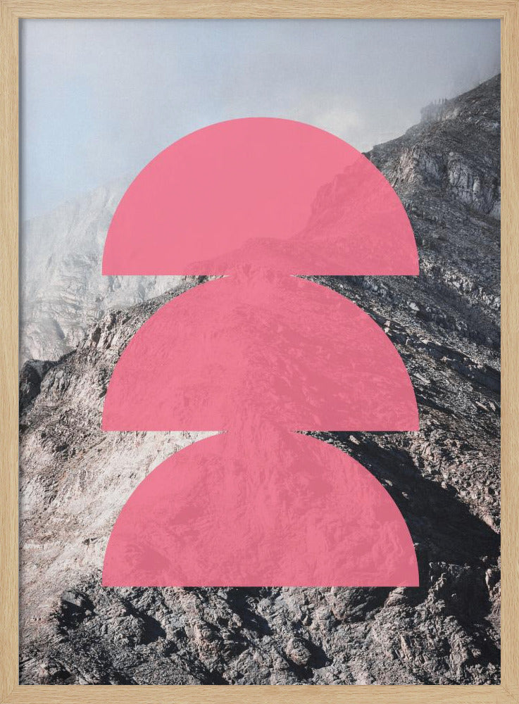 Pink Horizon Layers | Poster