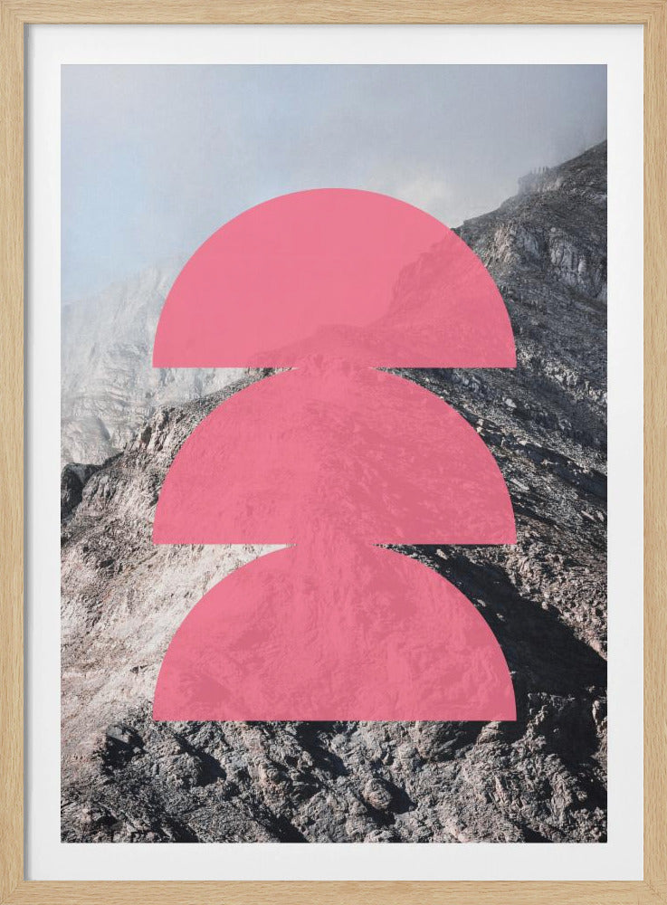 Pink Horizon Layers | Poster