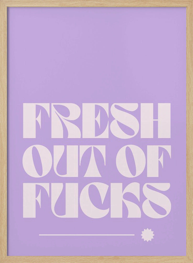 Zero Fucks Given | Poster