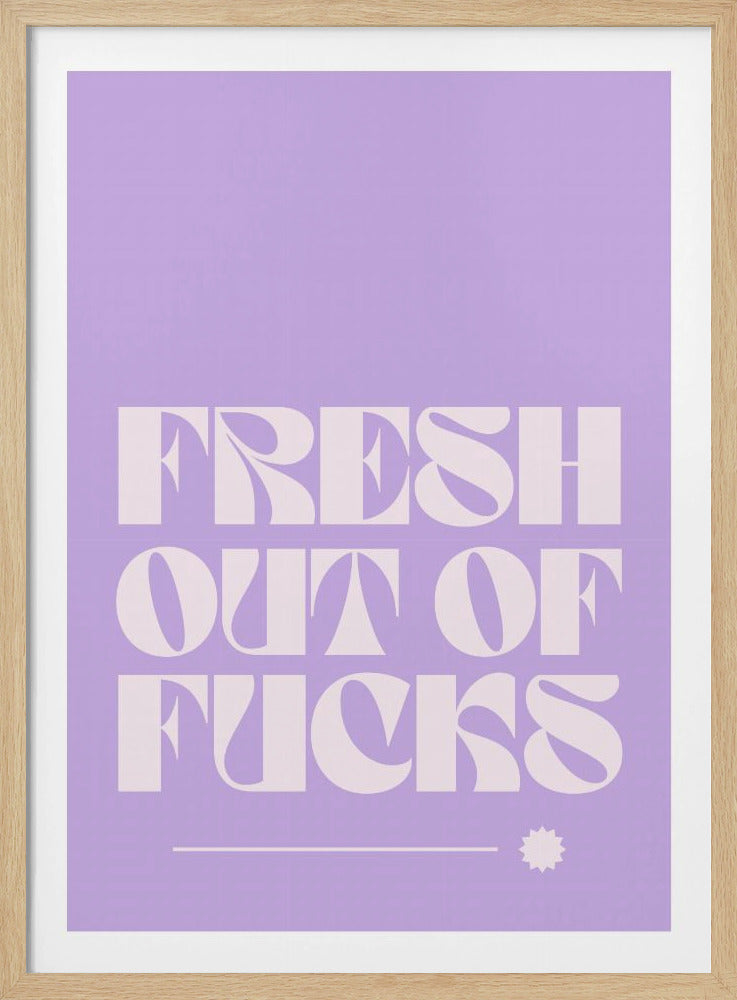 Zero Fucks Given | Poster