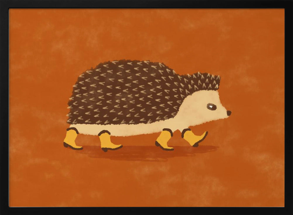 Sonny the Hedgehog Running In Cowboy Boots | Poster