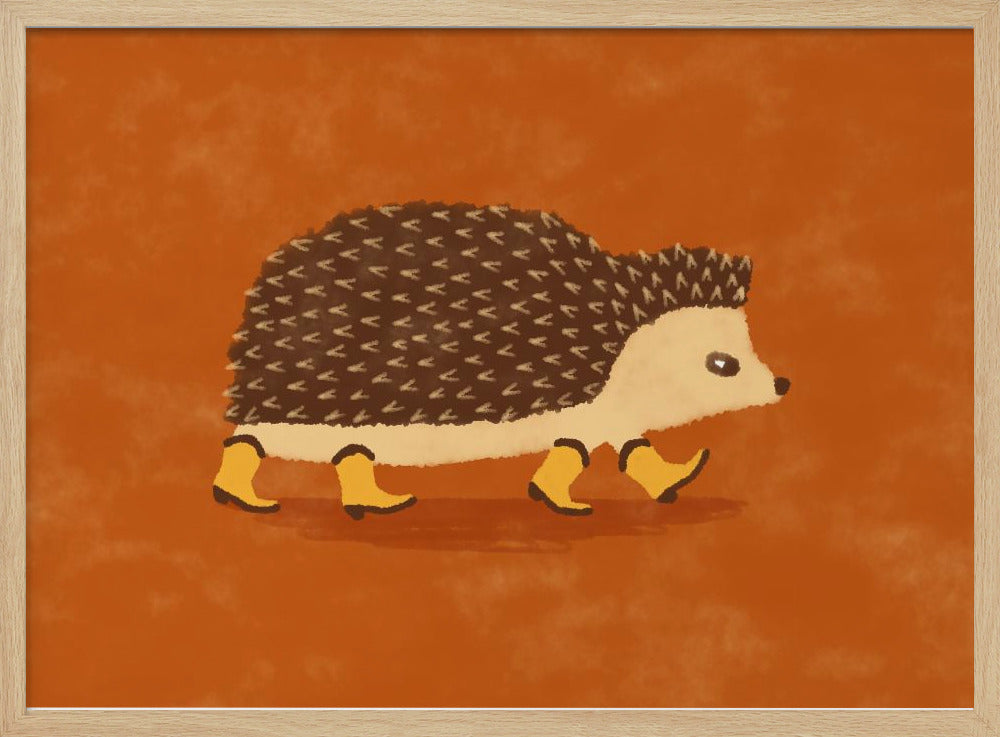 Sonny the Hedgehog Running In Cowboy Boots | Poster