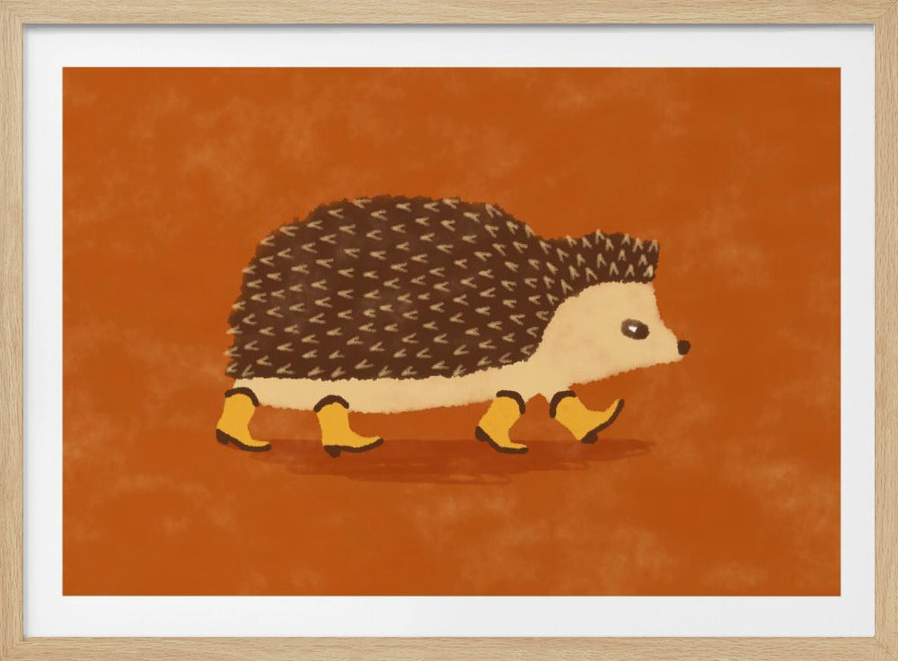 Sonny the Hedgehog Running In Cowboy Boots | Poster