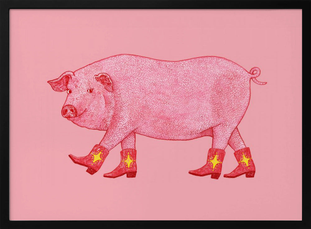 Marjorie the Cowgirl Pig | Poster