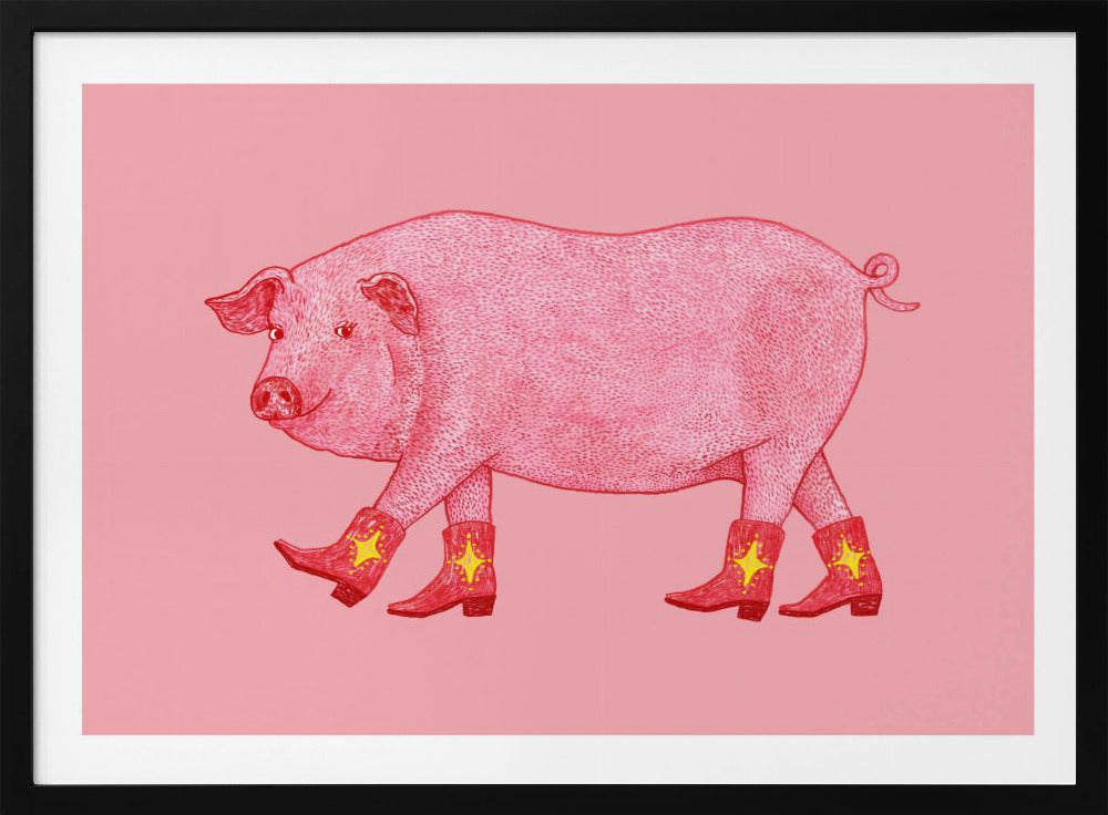 Marjorie the Cowgirl Pig | Poster