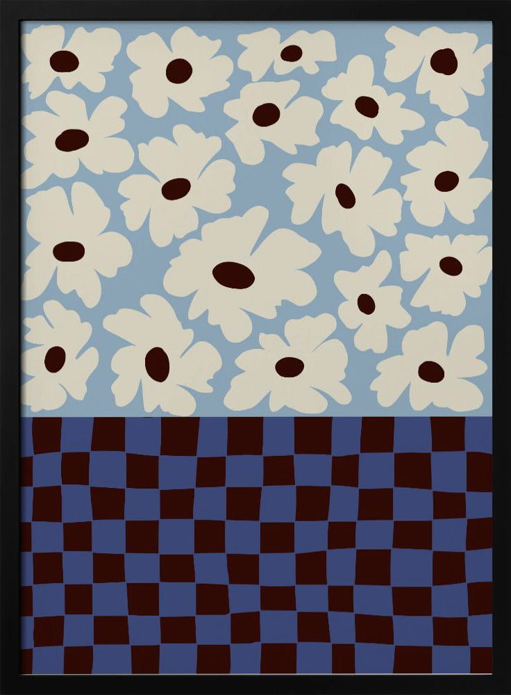 Flowers_checkerboard | Poster