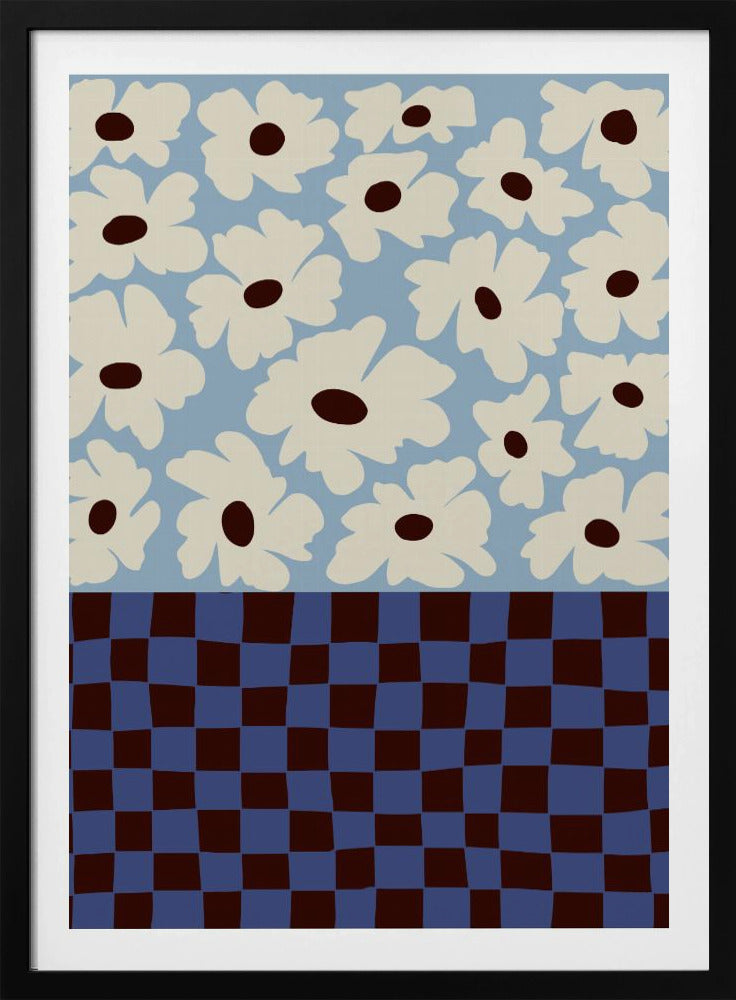 Flowers_checkerboard | Poster