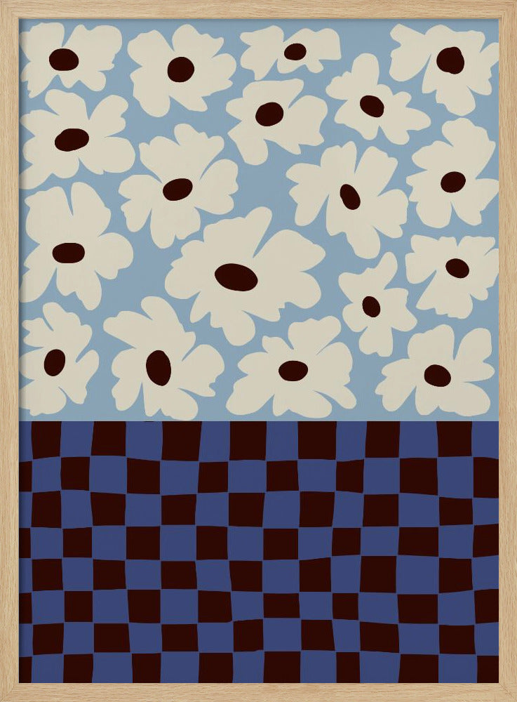 Flowers_checkerboard | Poster