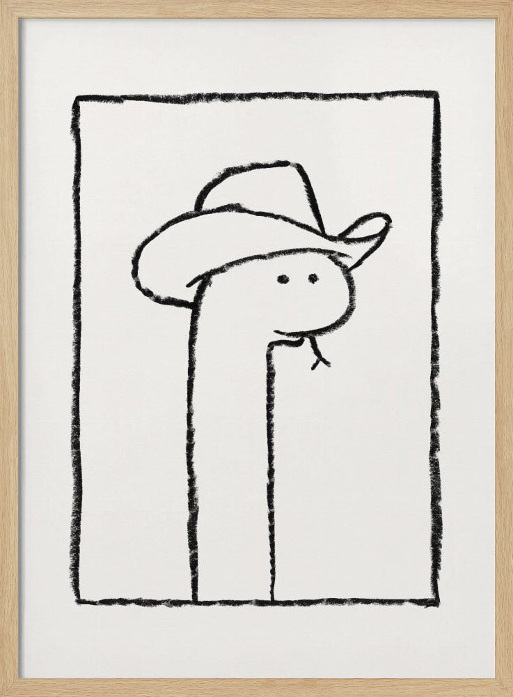 Squiggles the Snake In a Stetson | Poster
