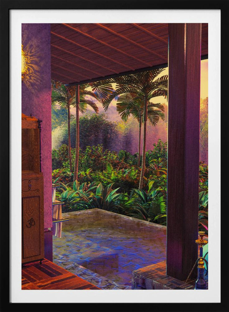 Rainforest Infinity Pool Art Print (a1) | Poster