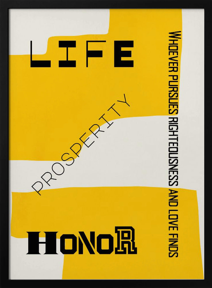 Bible verse - Life prosperity and Honor | Poster