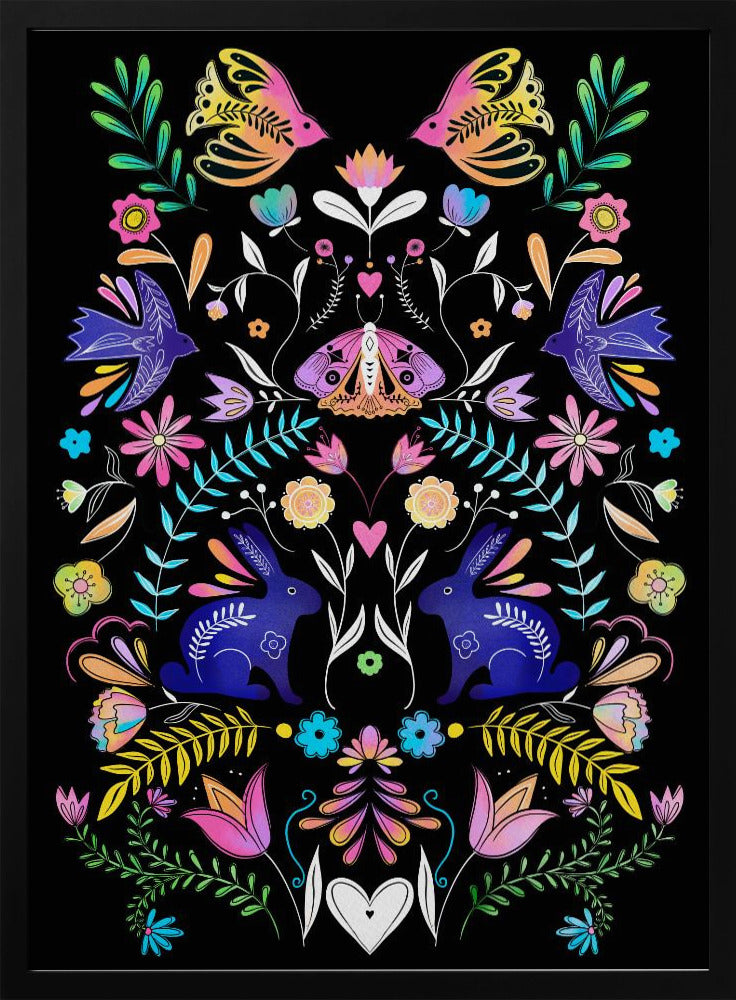 Colorful Folk Art Illustration | Poster