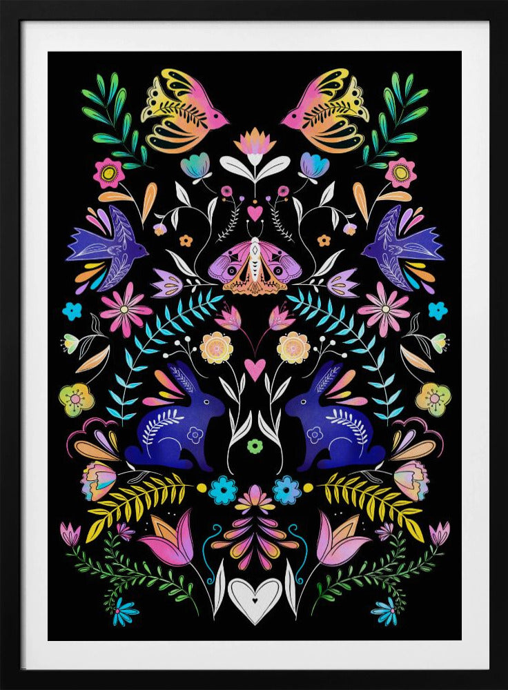 Colorful Folk Art Illustration | Poster