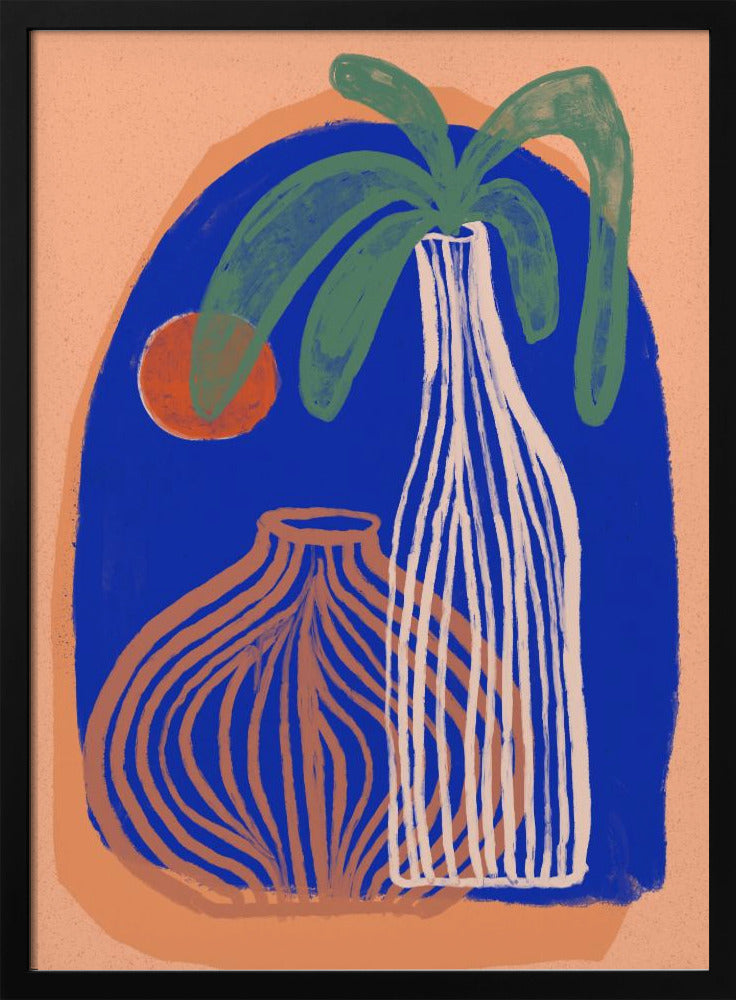 Blue Oasis Vases | Poster