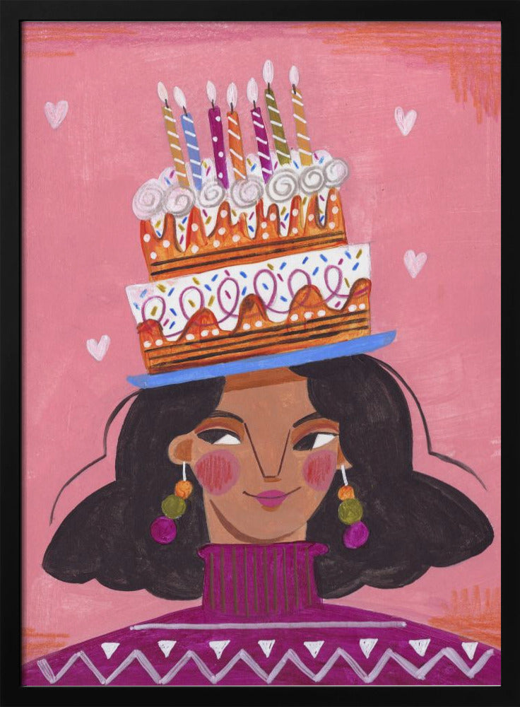 Woman with pie | Poster