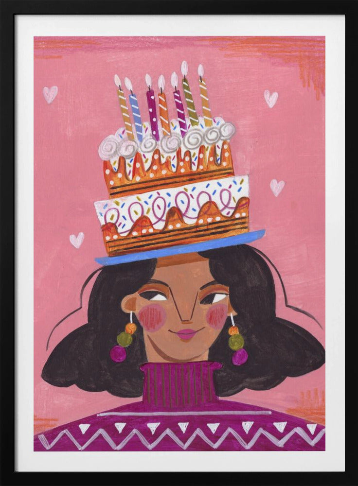 Woman with pie | Poster