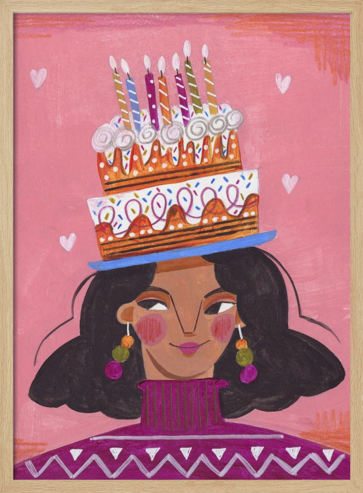 Woman with pie | Poster