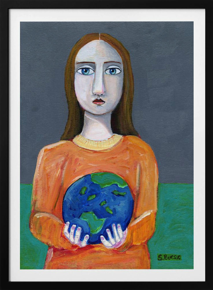 She had the world in her hands | Poster