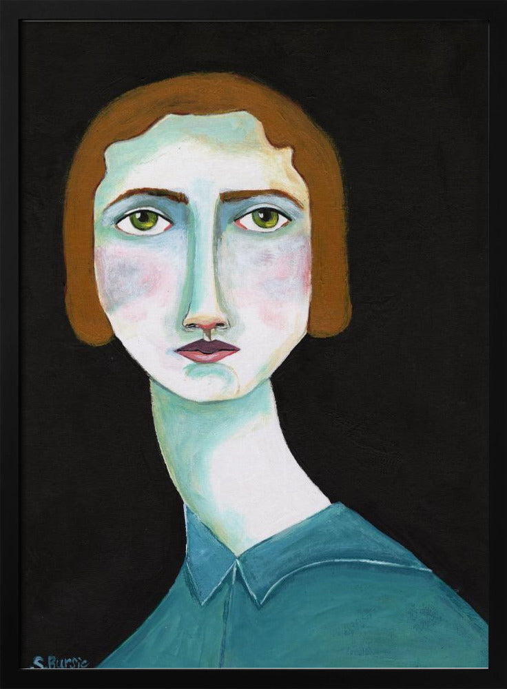 Vintage Lady Looking | Poster