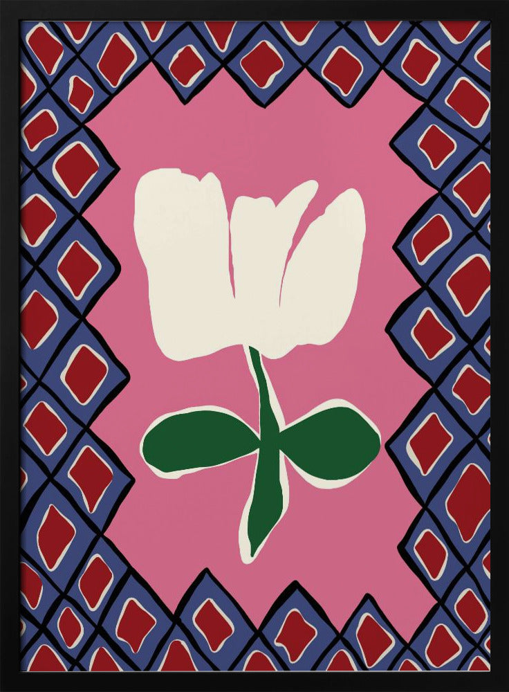 Petal plaid playtime I | Poster