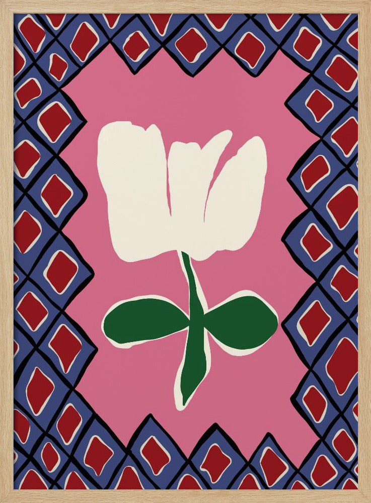 Petal plaid playtime I | Poster