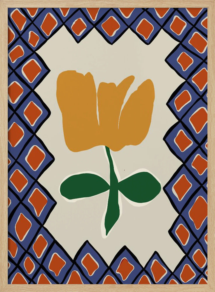 Petal plaid playtime II | Poster