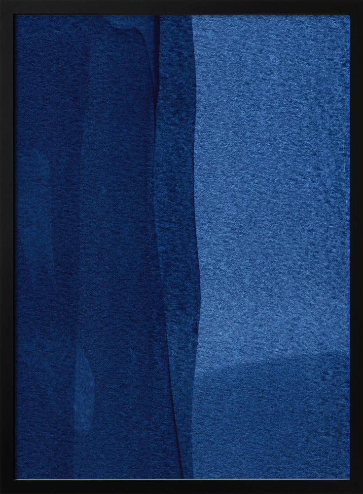 Blue Texture Flowing Vertical Lines | Poster