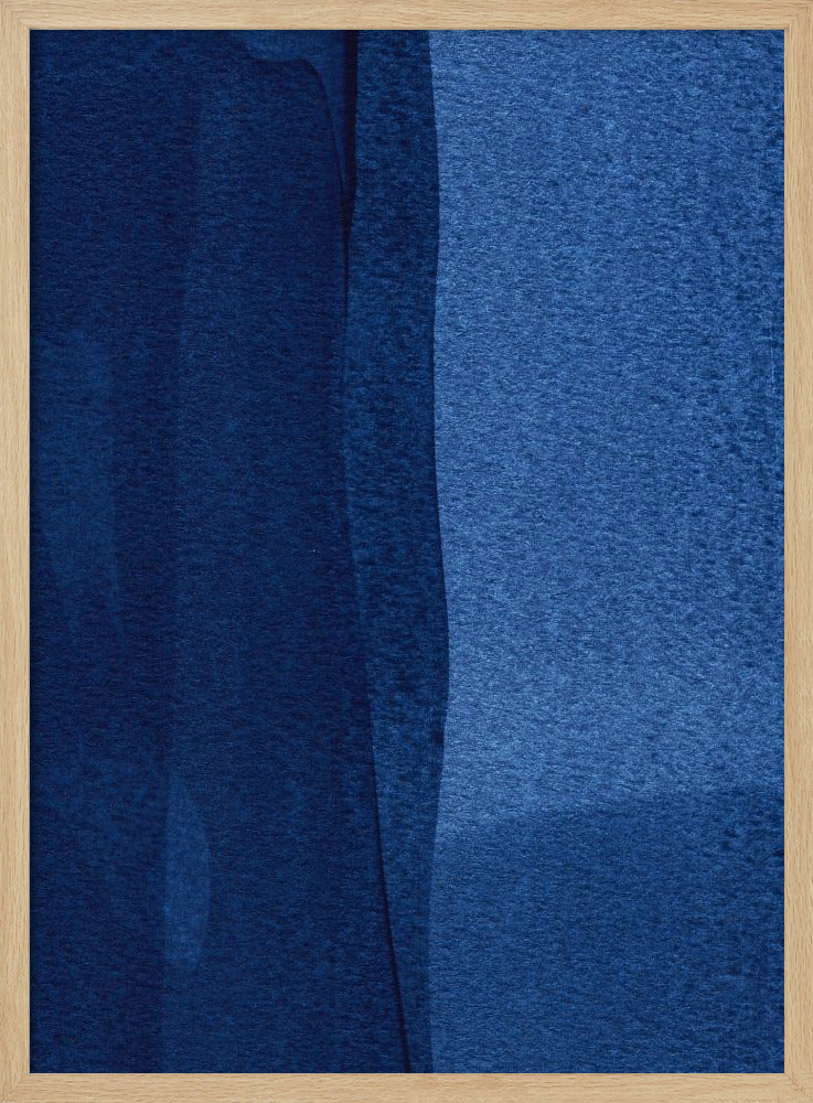 Blue Texture Flowing Vertical Lines | Poster