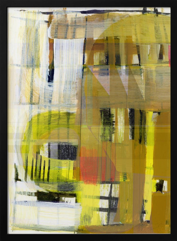 Yellow Ochre Abstract No1 | Poster