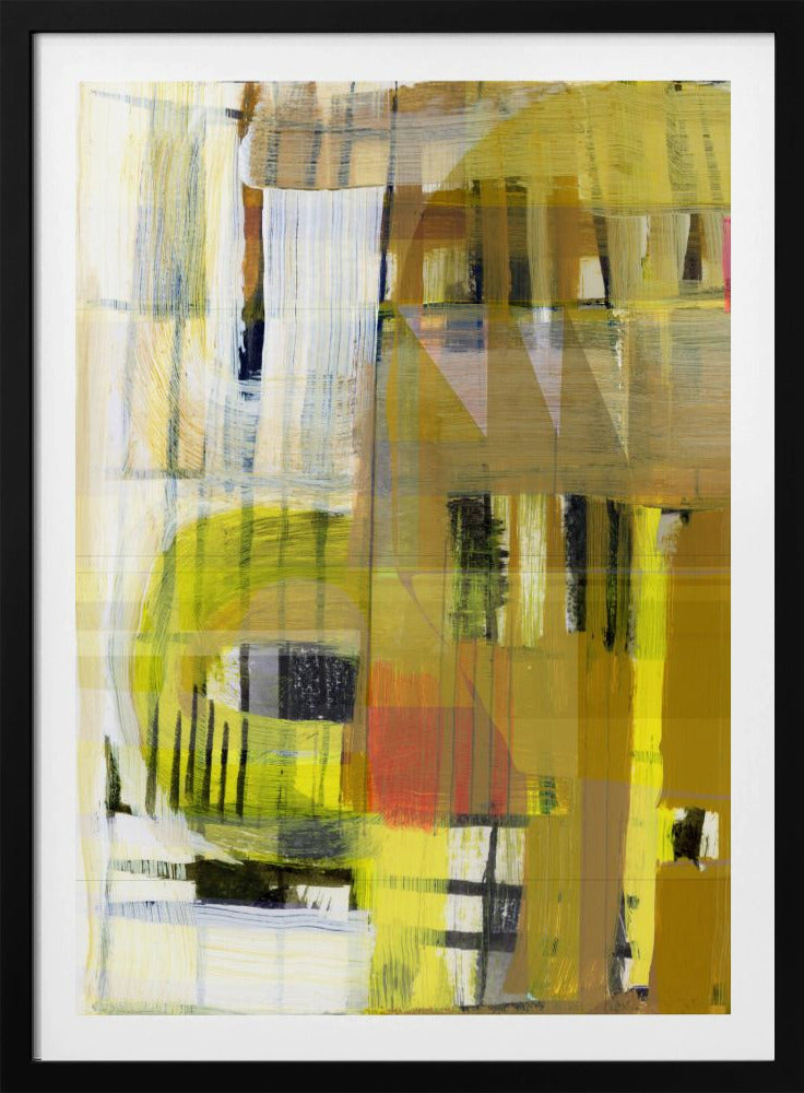 Yellow Ochre Abstract No1 | Poster