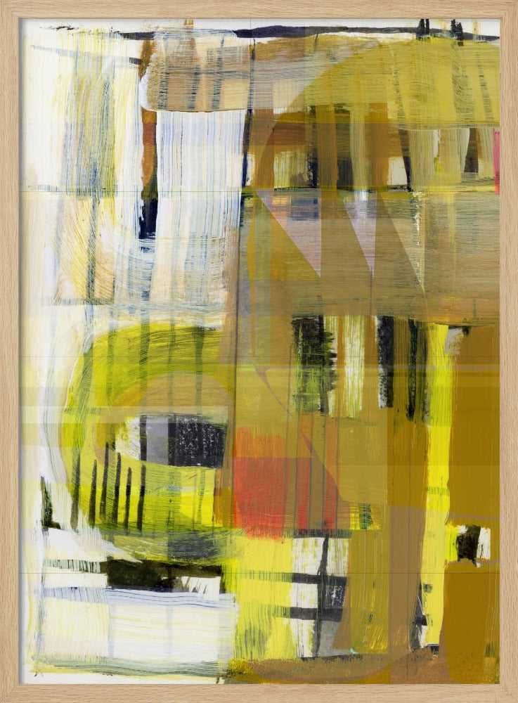 Yellow Ochre Abstract No1 | Poster